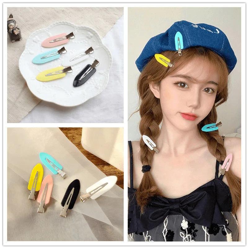 8pcs/set Women Girls No Bend Seamless Hair Clips Side Bangs Barrette Makeup Washing Face Accessories Styling Hairpins