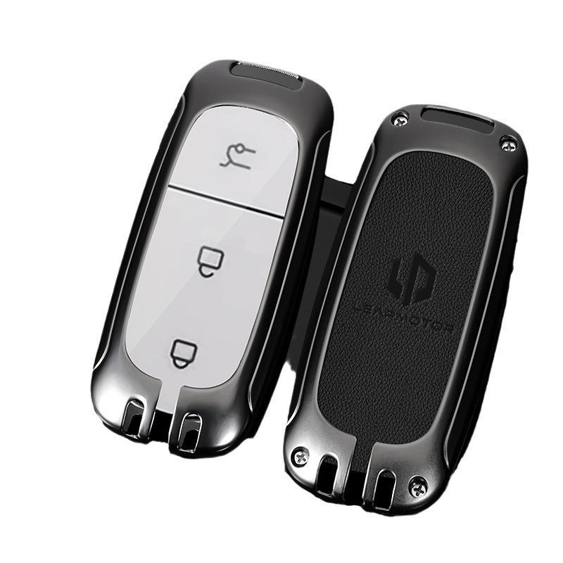 2023 Leapmotor Key Case for T03, C11, S01, C01 - Metal Buckle Bag for Men & Women