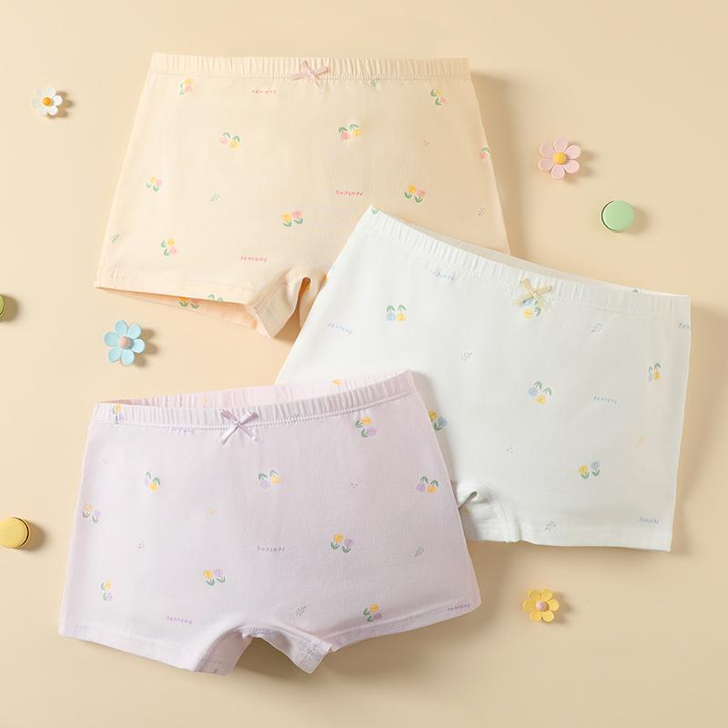 Fenteng Girls' 3-Pack Flat Pants