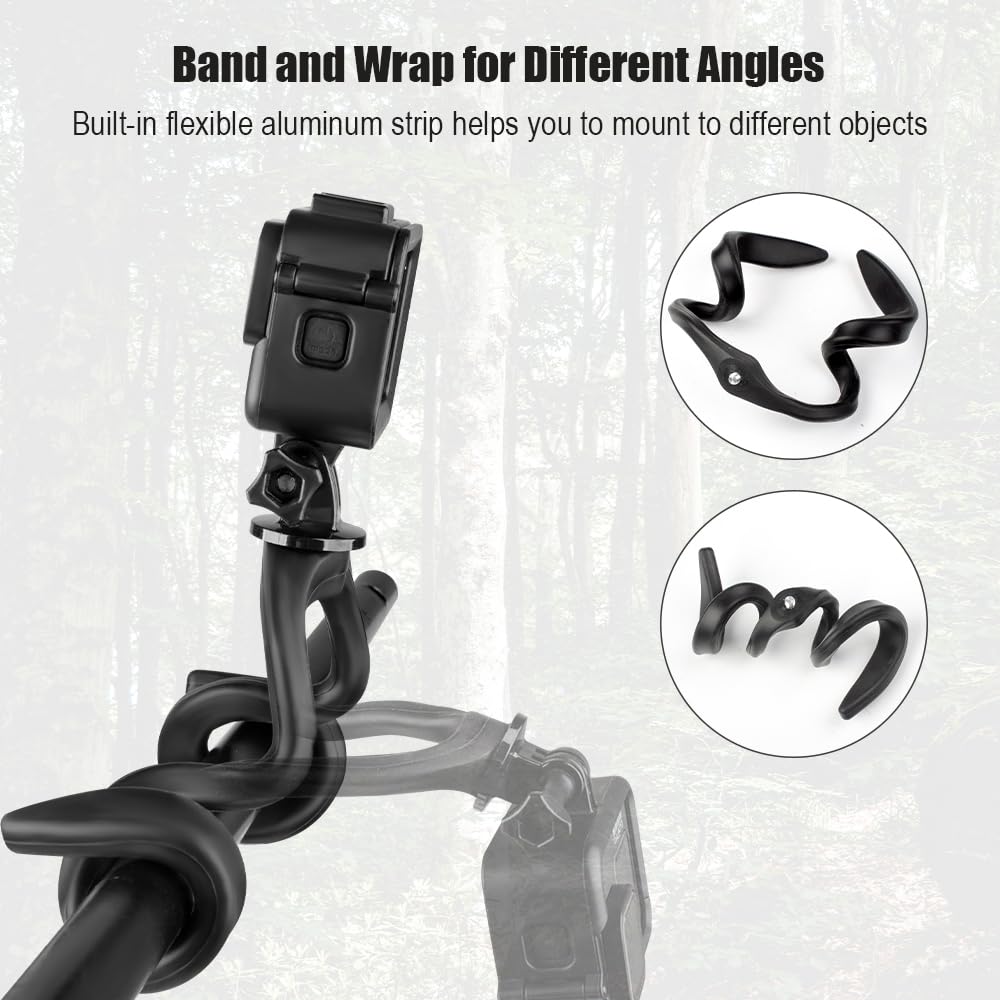 Taisioner Elastyczne Ramię Kamera Szyja Naszyjnik Styl Uchwyt na Smartfon do Akcji Elastyczne Giętkie Selfie z Uchwytem na Smartfon Mocowanie typu U, Kamery,