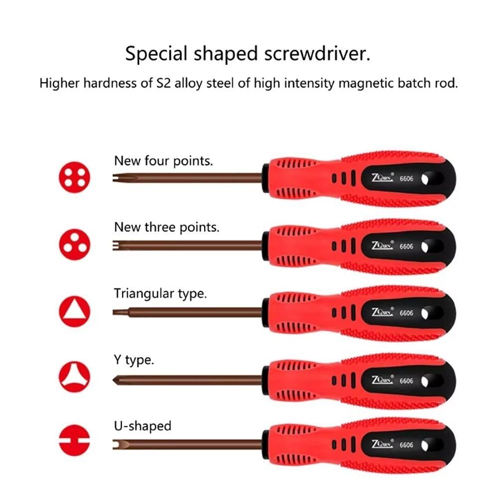 1Pcs S2 Alloy Steel Special-shaped Screwdriver Hand Tool  For Repairing