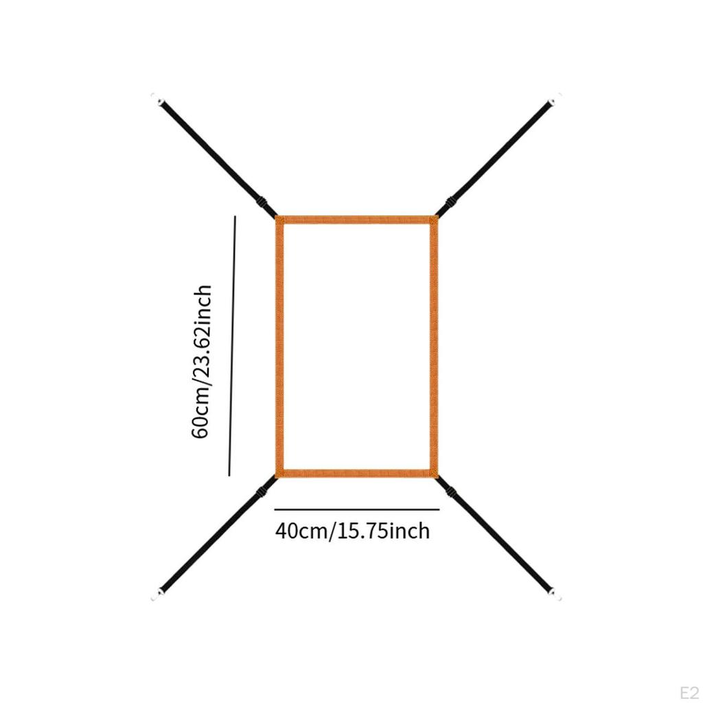 Adjustable Strike Target for Baseball Net, Pitcher Accuracy Training Aid, Equipment