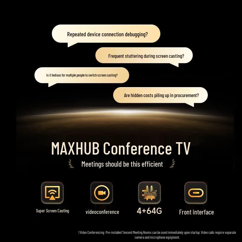 MAXHUB 65-inch 4K Smart Conference Flat Panel Display (CN Version)