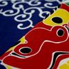 Dyeing Anbo Hand Towel Authentic Dyed Cotton Tokuoka Made In Japan 35cm X 100cm "Lion Dance" 100%