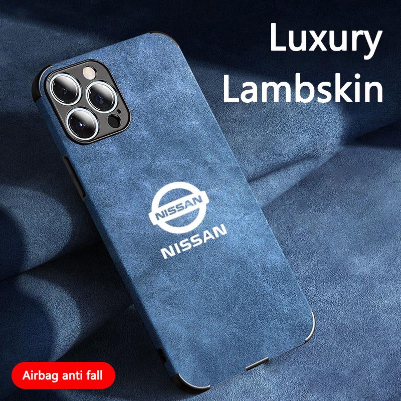 BQZTMO1 New Suede Phone Cover All-inclusive Protector Case For Nissan Logo for iPhone 11 12 13 14 15 16 17 Pro X XR XS Max Mini 7 8 Plus