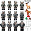 Werewolf Corps Hunting Deer Viking Boy Children Assembling Small Particles Building blocks Toys  Playsets Horse Cross-border