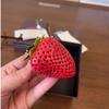 Strawberry Pendant Keychain Cute Red Pink Bag Decoration Accessory Pendant