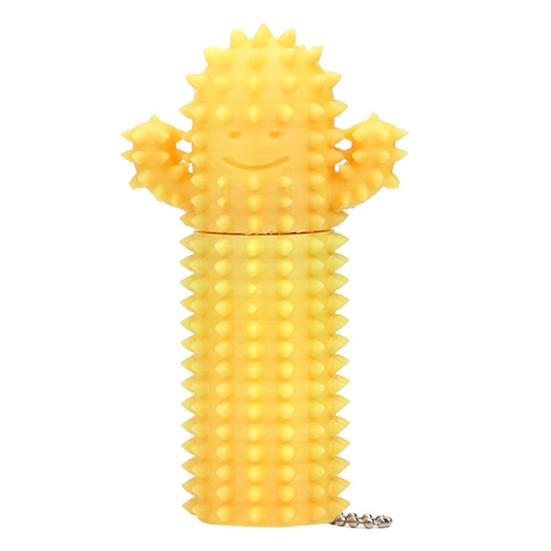 Stress Relief Spiky Cactus Fidget Toy Textured PLA Smiling Cactus Toy Portable Travel Cactus Pain Stimming Tool Sensory Toy