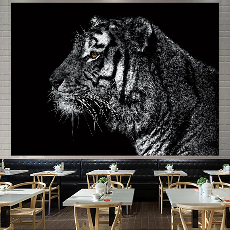 Nordic American Forest Tiger Large Tapestry Wall Hanging  Geometry Hippie Tapestry Home Room Decor Aesthetic Decoration