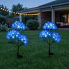 Solar Hydrangea Light Solar Powered Garden Light Outdoor LED Flower Light with Stake for Pathway Patio Yard Decoration