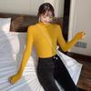 2024 Women's Fashion Slim Fit Solid Color High Neck Knit Sweater