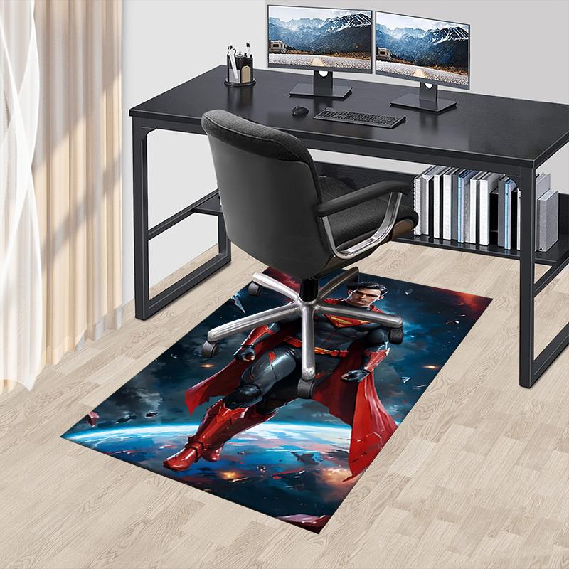 1pc Superman Space Carpet, for Home & Office Decor, Desk Chair Carpet, Festive Gift,Conference Room CarpetL1041
