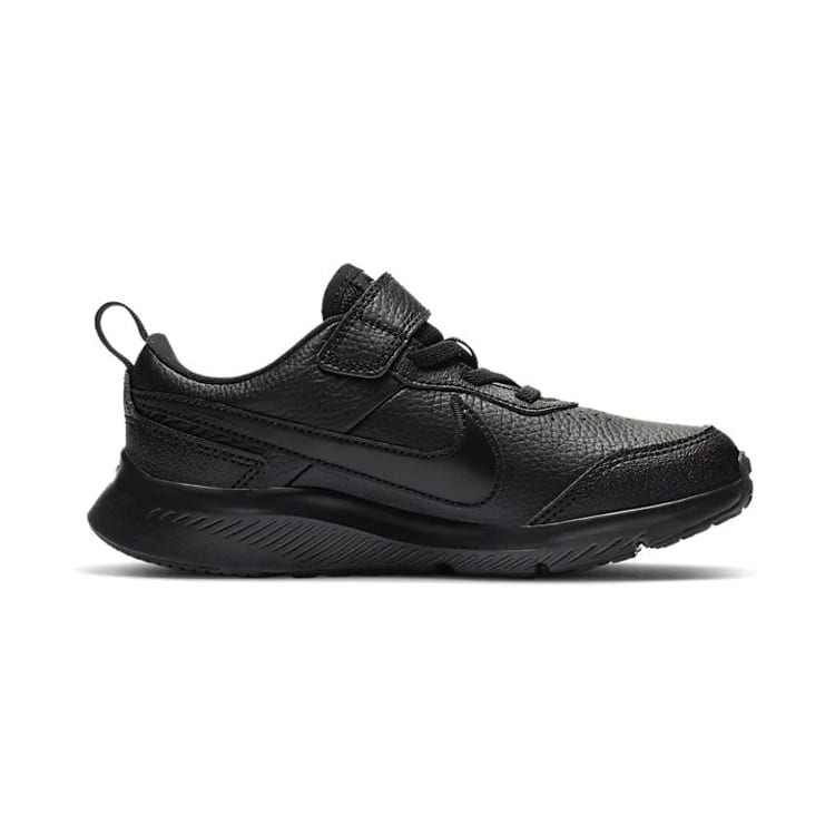 Nike Varsity Leather Low Top Sports Casual Shoes Pure Black Children Aged 3 7 Years Old CN9393-001