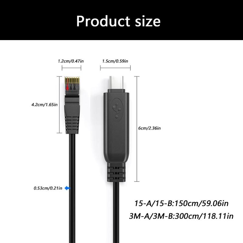 USB C To RJ45 Ethernet Cable Adapter 150cm/300cm Type C To RJ45 LAN Cord For Laptop Phone Gigabit Speed Plug and Play