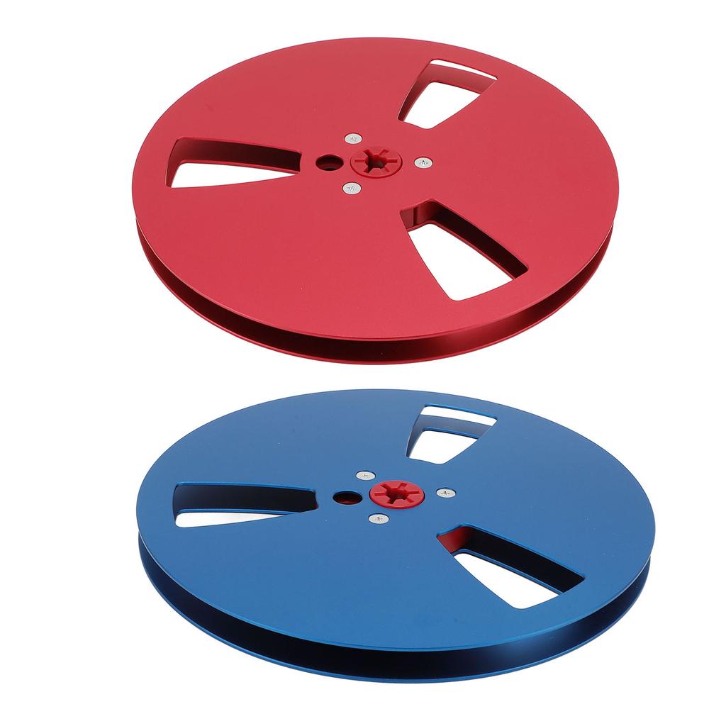 1/4 7 Inch Empty Tape Reel 3 Hole Aluminum Alloy Universal Open Reel Sound Tape Empty Disc for ReVox