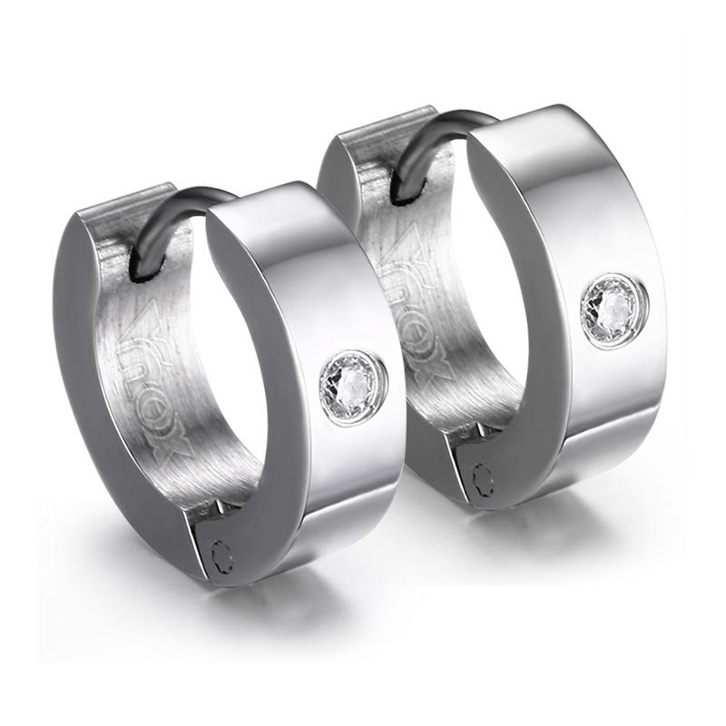 Rock Punk Huggie Earrings Stainless Steel Unique Small Hoop Earrings For Men Women Bohe Jewelry