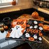 2PCS Ghost Pumpkin Pattern Halloween Kitchen Towel Ultra-Fine Fiber Dish Towel  Bathroom