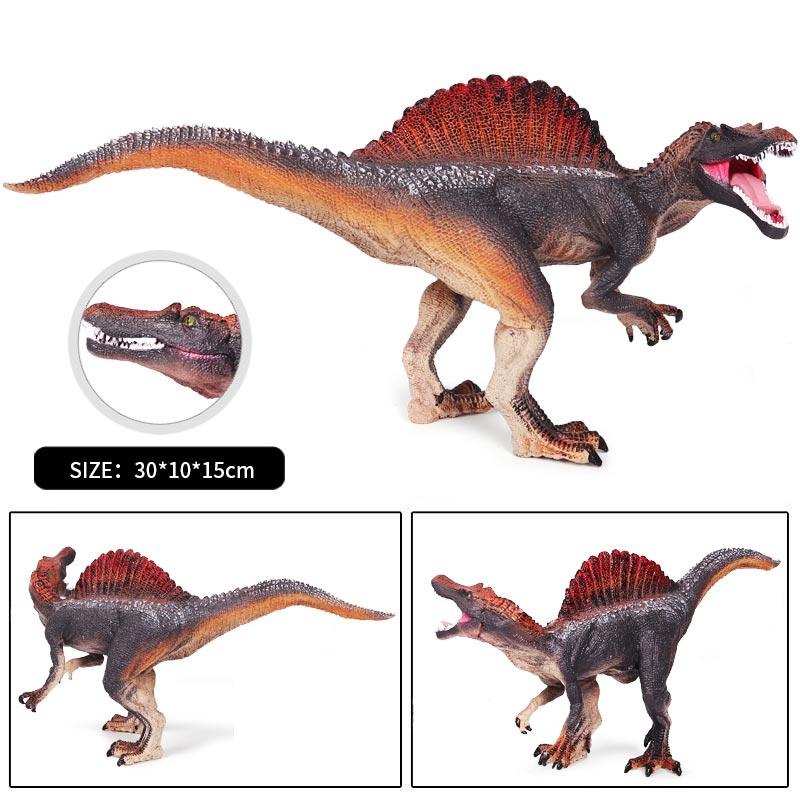 Oenux New Jurassic Dinosaur Brinquedo Spinosaurus Action Figures Open Mouth Tyrannosaurus Animals Model Collection Kid Toy Gift