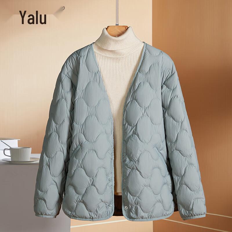 Yalu Women's Lightweight Short V-Neck Down Jacket