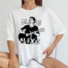 Alex G Funny Print T-shirt Fashion Style Gothic Casual Top Loose Short Sleeve Crew-neck Shirt