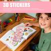 3D Stickers For Kids 3D Decals Scrapbooking Supplies Cat Decals Water Bottle Decorations For Diary Scrapbook Pencil Case Tablet