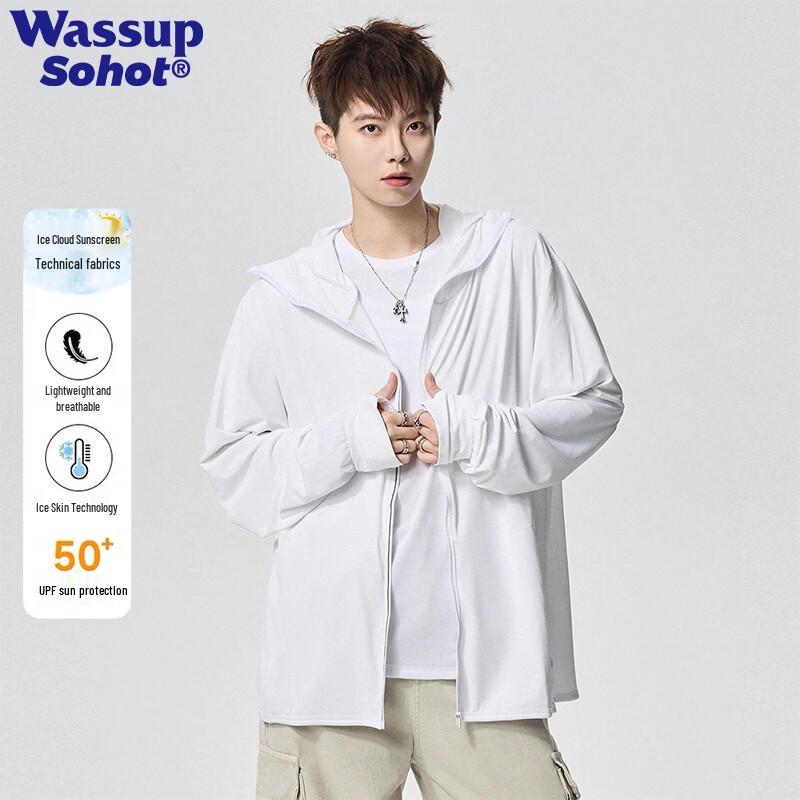 Wassup Sohot Men's UPF50+ Ice Silk Sun Protection Jacket