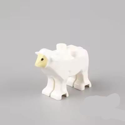 MOC Building Blocks City Farm Animals Small Particles Bricks Accessories Figures DIY Toys GIfts Swan Pig Cat Dog Zoo Duck Goat