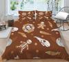 Bed Cover Home Bedclothes Bedding Set 2/3pcs 3D Skull Printing Microfiber Washable Bed Quilt Cover Set