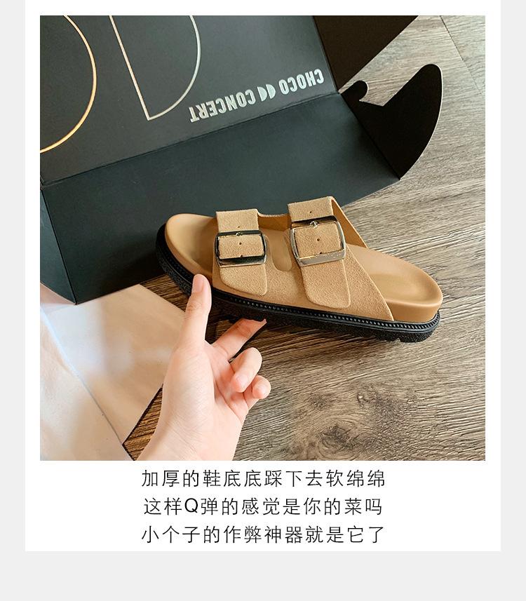 

Новые шлепанцы Grape Mom s Florida~ с регулируемой квадратной пряжкой, кожаные на толстой подошве 40