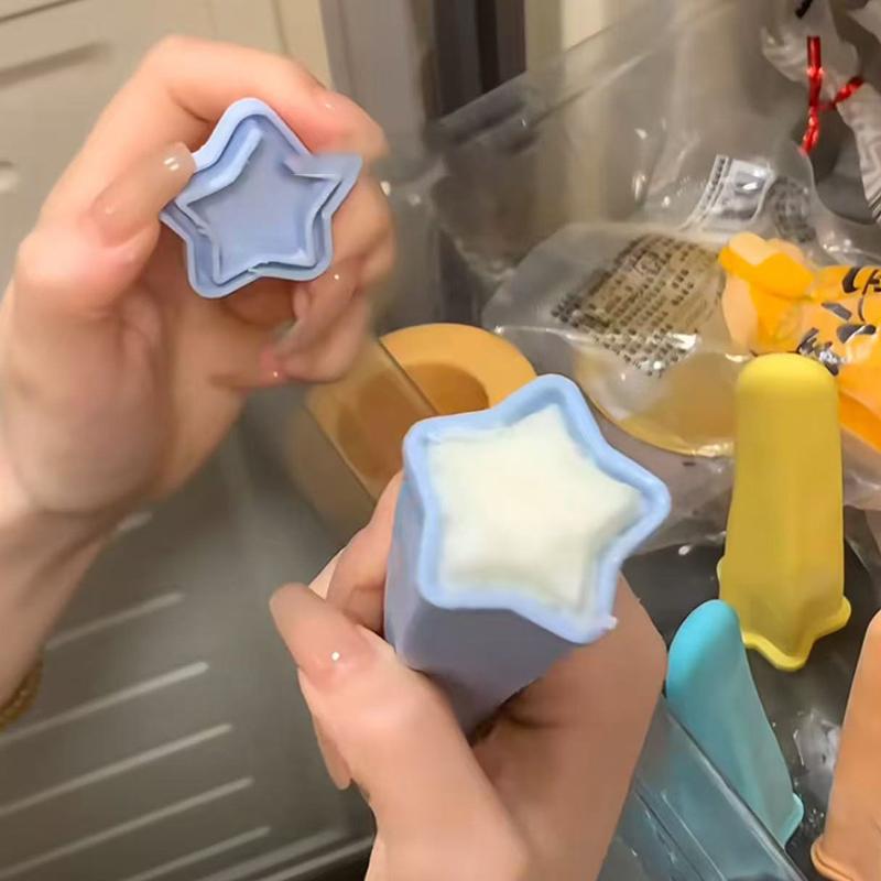 1/4/8Pcs Ice Popsicle Mold Silicone Popsicles Molds Reusable BPA Free Freezer Tubes Popsicle Maker with Lids DIY Ice Cream Tools