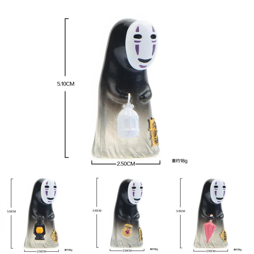 No Face Man Handheld Umbrella Lamp Birdcage Money Bag Mini Model For Celebrations And Special Occasions