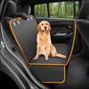 Dog Car Seat Cover Waterproof Scratch Proof Pet Seat Cover for Back Seat Cars Trucks SUVs Orange