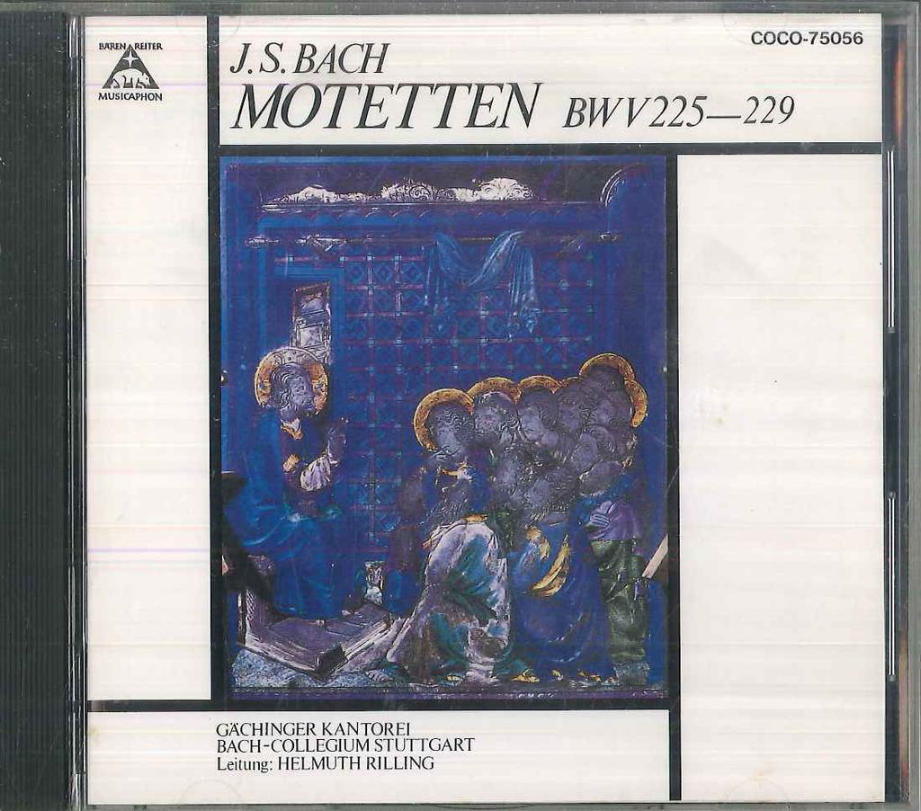 CD HELMUTH RILLING, BACH, GEHINGEN CHO - Bach: Motets  COCO75056 NIPPON COLUMBIA 1992 Japan Classical Used