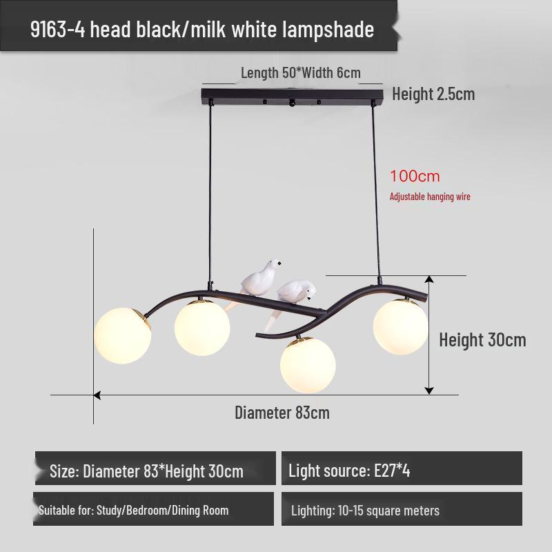 Nordic Modern Minimalist LED Pendant Light for Dining Table or Bar - Little Bird Design, Popular Internet Celebrity Style