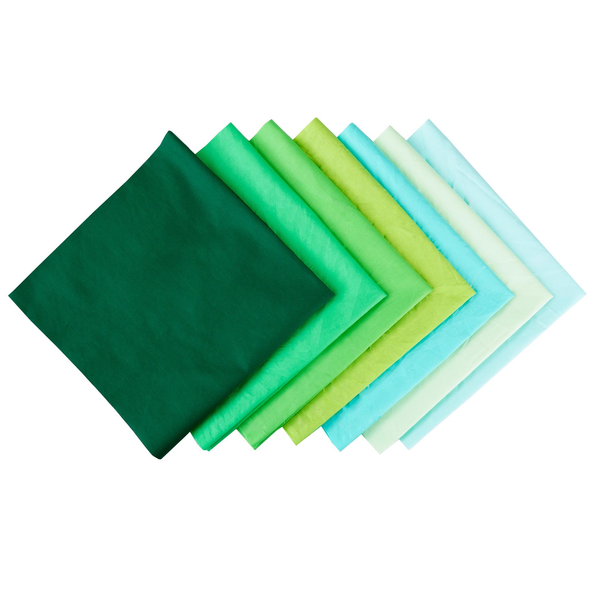 

Комплект из 7-цветной хлопковой ткани для пэчворка ручной работы - однотонные и узорчатые узоры из саржи