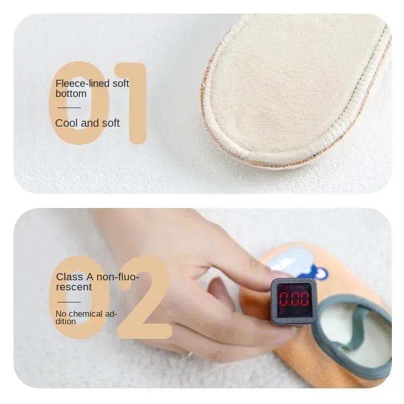 Baby Anti-slip Socks Newborn Warm Crib Floor Shoes with Rubber Sole for Children Boy Toddler Foot Girl Infant Cute Kids Slippers