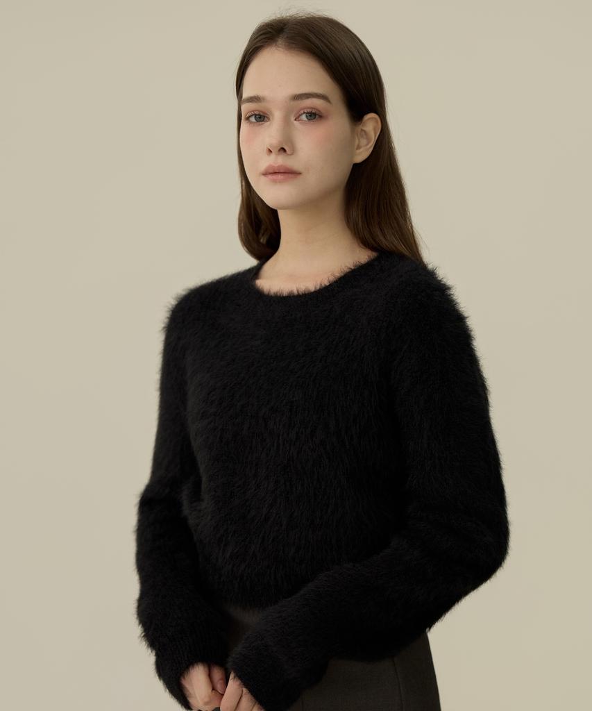 ELLIOTI Fur Crewneck Sweater_2Color