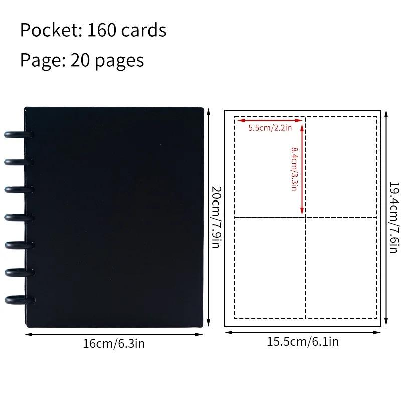 

3Inch Photocard Binder Ins Photo Album K-Pop Idol Collection Book 160 Pockets Photocard Album Collect Book Card Picture Albums (As shown-21709)-