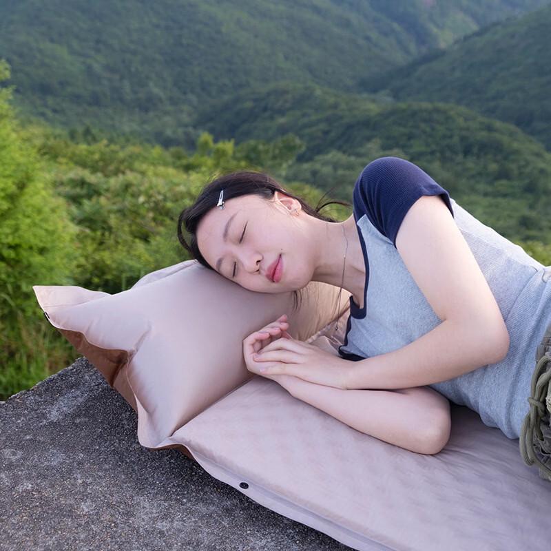 ZISIZ Camping Folding Inflatable Sleeping Pad