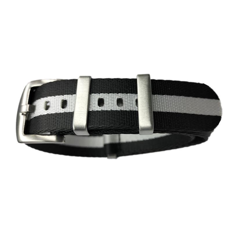 High-End NATO One-Piece Nylon Watch Strap - Canvas Woven, Sizes 18/20/22/24.