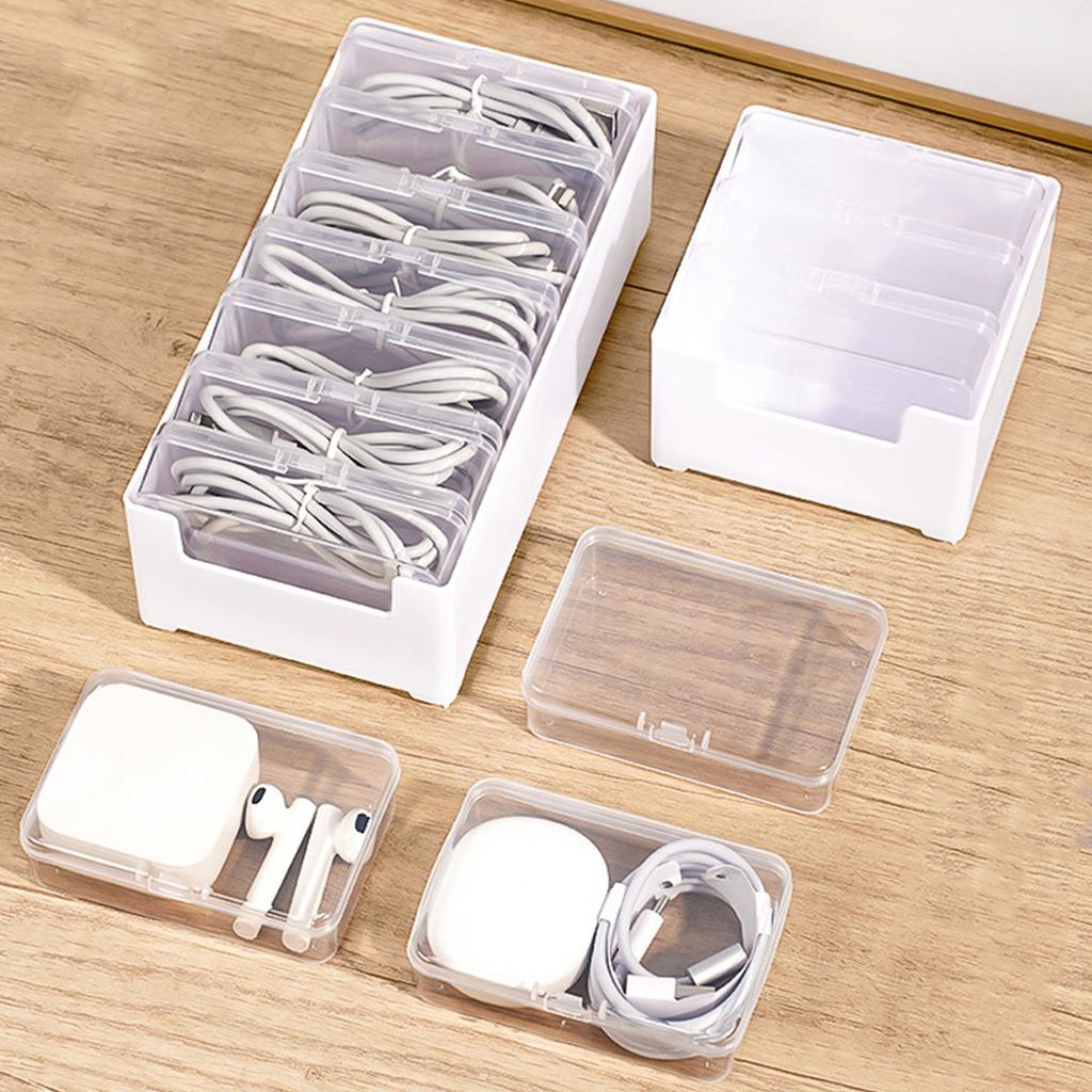 Sturdy Plastic Organizers Box With Multiple Compartments Accessory for Efficient Home Storage and Space Saving Designs