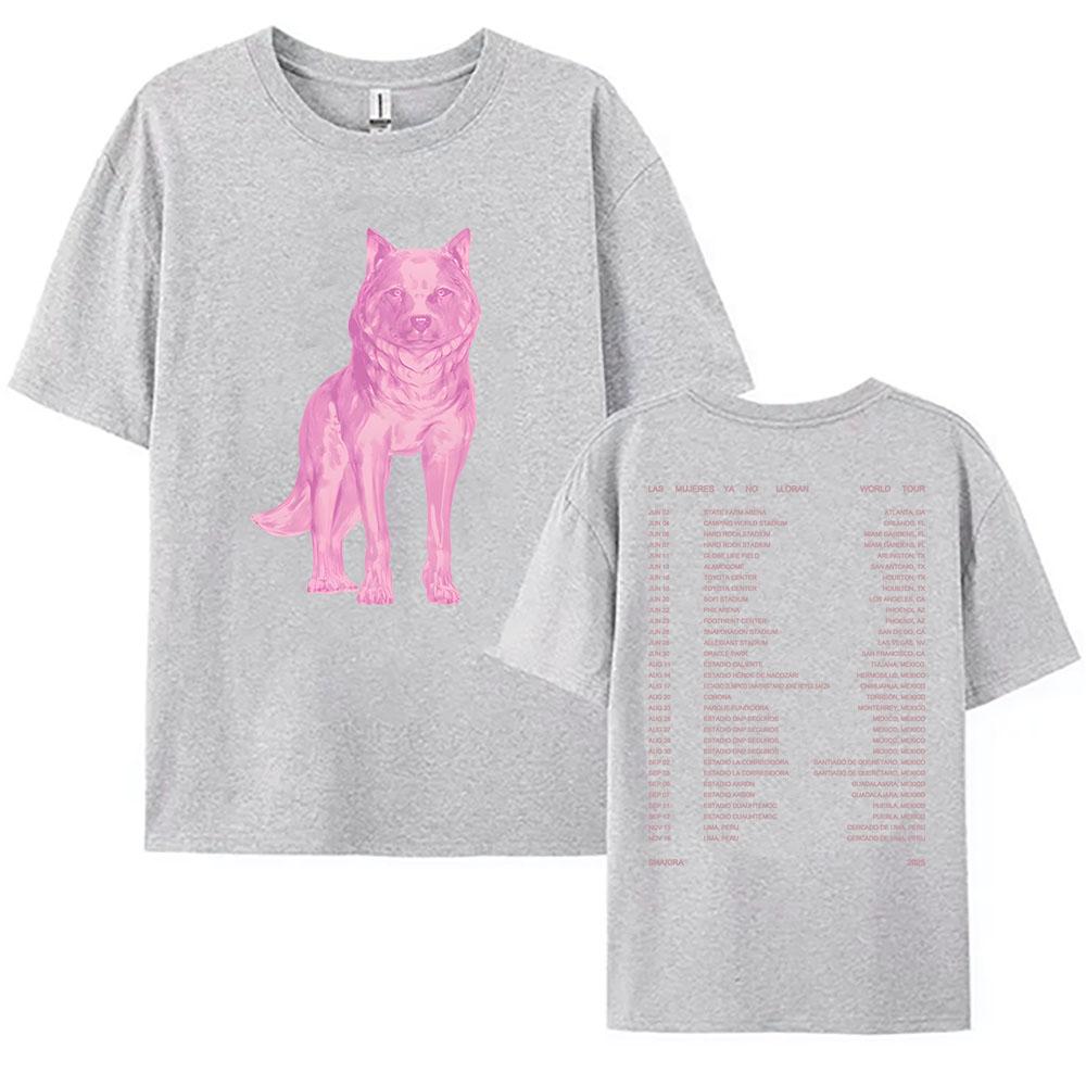 

Isabel Tee Las Mujeres Ya No Lloran World Tour 2025 Tshirts Shakira Singer Printing Tshirt Cotton Women Short Sleeve T Shirt 4XL