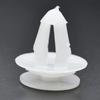 100Pcs White Auto Bumper Fastener Rivet Retainer Push Engine Cover Fender Car Door Trim Panel Plastic Clip Fasteners 8.3mm Hole