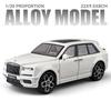 1/20 Rolls Royce SUV Cullinan Legering Lyxig Bilmodell Formgjuten Metallfordon Bilmodell Simulering Ljud och Ljus Leksak för Barn Gåva