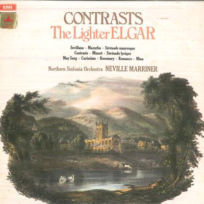 LP Record NEVILLE MARRINER, NORTHERN SINFONIA - Contrasts - The Lighter Elgar ASD2638 ODEON 1970 UK Classical Used