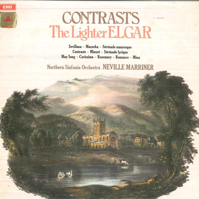 

LP Record NEVILLE MARRINER, NORTHERN SINFONIA - Contrasts - The Lighter Elgar ASD2638 ODEON 1970 UK Classical Used