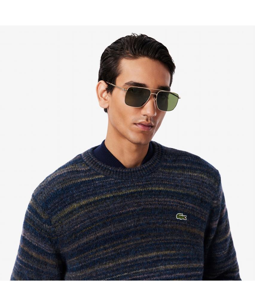 LACOSTE Men'S Striped Crew Neck Sweater Ah5221-55N L0K