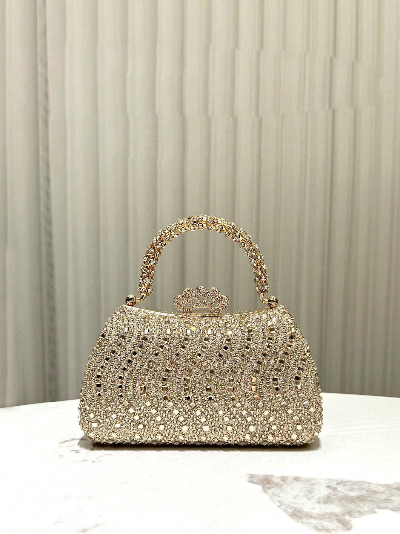 Diamond Dinner Bag Banquet Bag Dress Wedding Banquet Messenger Bag Fashion Evening Bag Celebrity золотой