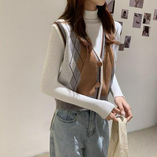 Γυναικείο Ευέλικτο Πλεκτό Γιλέκο Χωρίς Μανίκια - Άνοιξη/Φθινόπωρο 2025