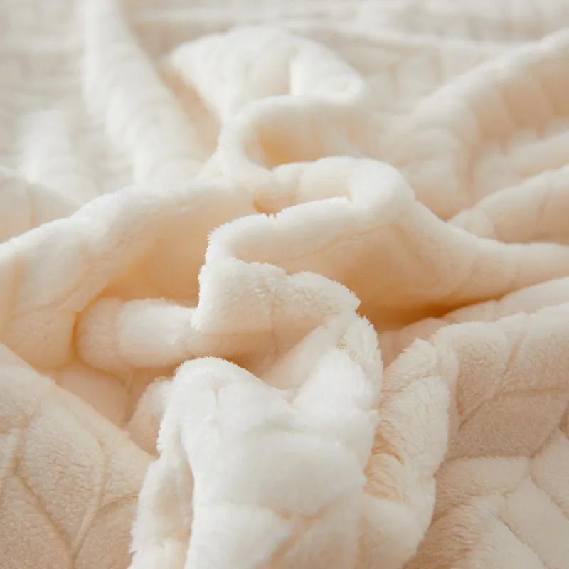 Strip Plush Sofa Towel Knitted Blanket Plaid Sofa Cover Bedside Blankets Living Room Home Decor Throw Blanket Sofa Blanket